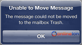 Imap Error - Unable to move message